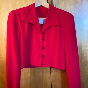 Vintage Red Midi Blazer